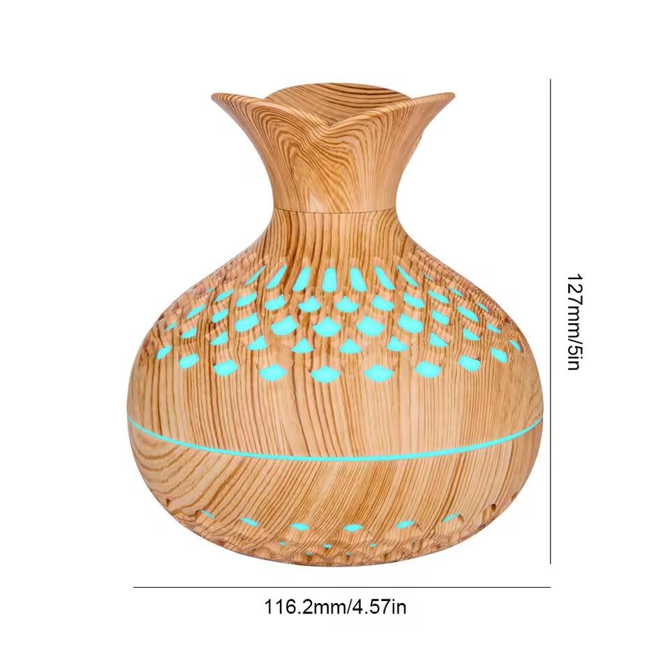 Wood Grain Humidifier 300ml USB Aroma Diffuser Atomizer USB Household Humidifier Hydrating Instrument Desktop Humidifier