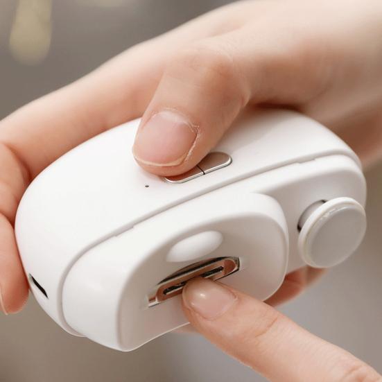 Přenosný elektrický zastřihovač nehtů Děti Dospělí Senioři Manikúrní pilník Stříhač nehtů Leštička Automatický Dítě