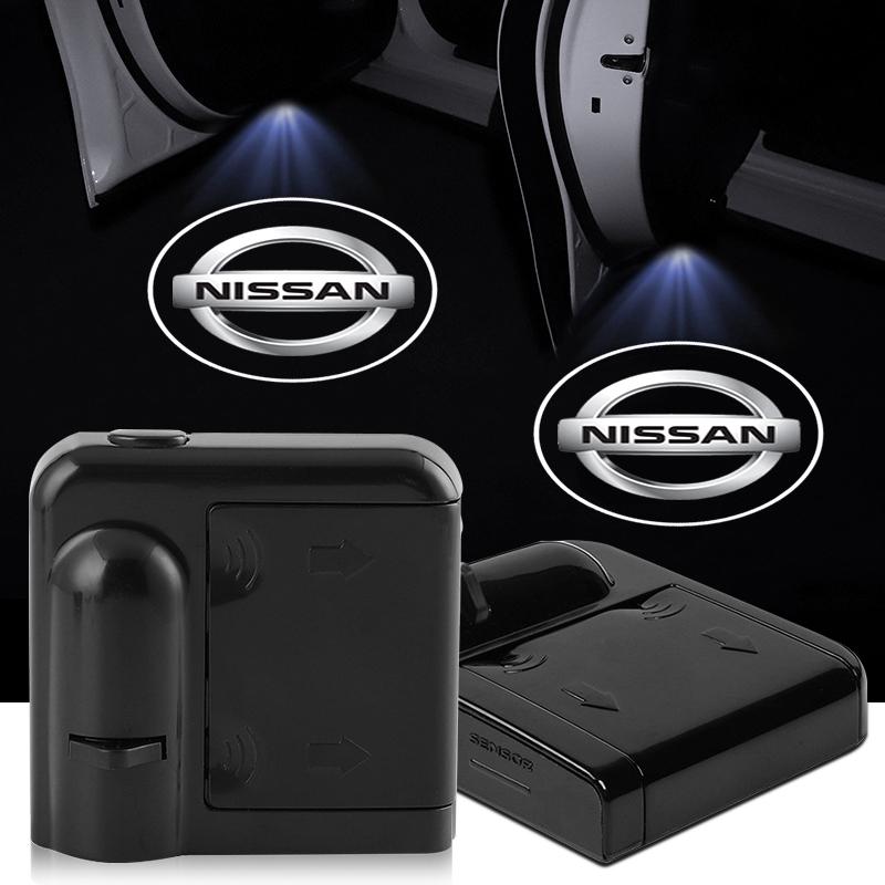 2PCS Car Door Emblem LED Light Welcome Lamp Wireless Laser Projector For Nismo Nissan Juke Tiida Teana GTR 350Z 370Z 240SX ZFHIJ1