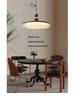Vintage Walnut Wood Swing Arm Chandelier for Dining Table or Cafe Bar