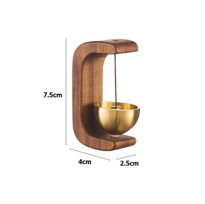 Dopamine Windgong Magnetische Inademing Huis Windgong Beuken Auto In De Deur Om De Bel Te Herinneren Koperen Bel Walnoot Koperen Orna