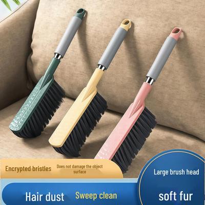 Soft Bristle Bed Brush with Long Handle for Dust Removal and Cleaning