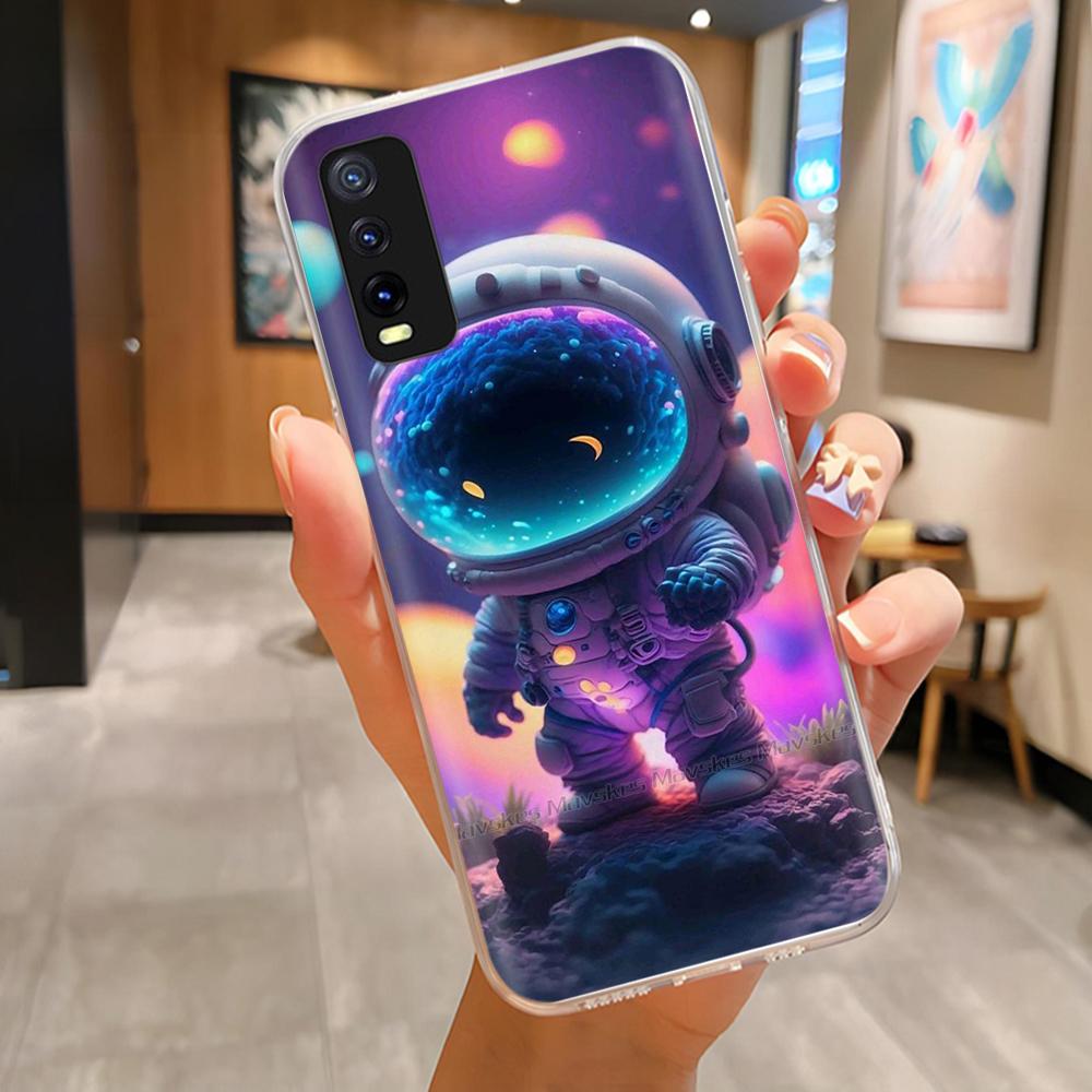 Pro Vivo V2027 V2028 V2029 Zadní kryt Vivo Y11S Y12s Y12a Y20 Y20s Y20i Pouzdro Roztomilý Kreslený Malovaný Funda Měkký TPU Silikonový Nárazník