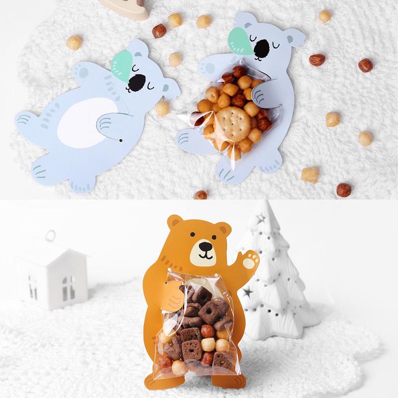 Sáček na sušenky na pečení zvířat Párty dárky Mini bonboniéra Svatební dekorace 10 ks Candy Bar Narozeninová párty