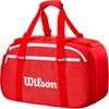 Wilson Super Tour Red Tennis Racket Bag Small Duffel with Adjustable Strap and Durable Material
