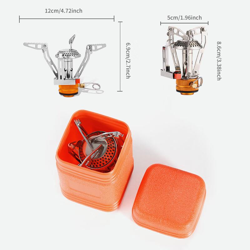 OEING Portable Foldable Camping Stove with Electronic Ignition (Set of 2)
