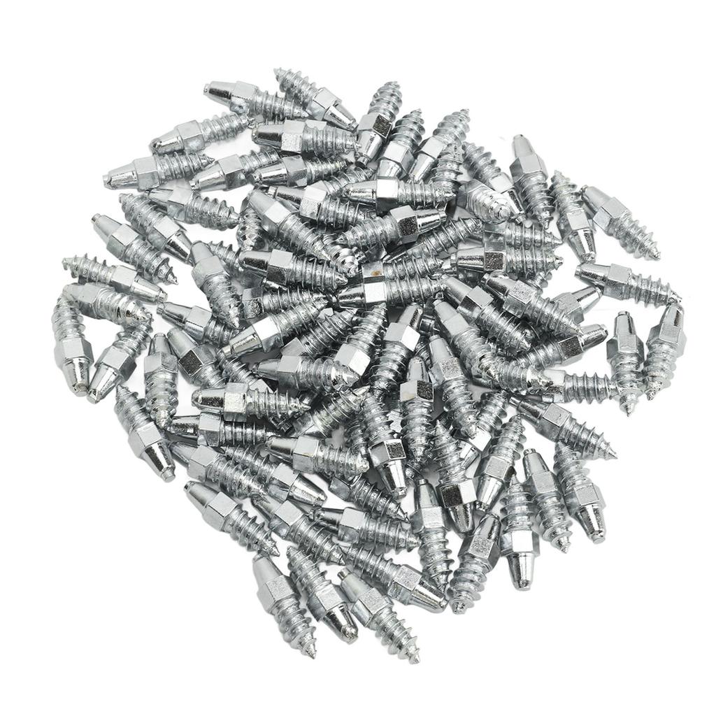 100PCS Tire Spikes Carbide Alloy 21mm Prevent Slip Wheel Tyre Studs for Car Truck Bicycle Boot Motorcycle ATV SUV