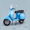 1/10 Scale Vespa 125 Urban Mini Motorcycle Model Die Cast Metal Recreational Motorcycle Toy Simulation Sound & Light Kids Gift