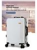 2025 Universal Wheel Aluminum Suitcase with Combination Lock