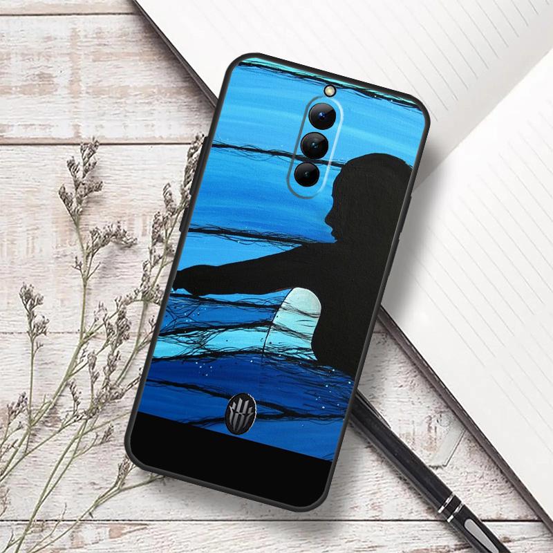 Surfing Art Surf Girl Case For ZTE Nubia Red Magic 8 9 10 8S 9S 10S 11 Pro Plus 6 7 6S 7S Pro 5G 6R 10 Air Funda