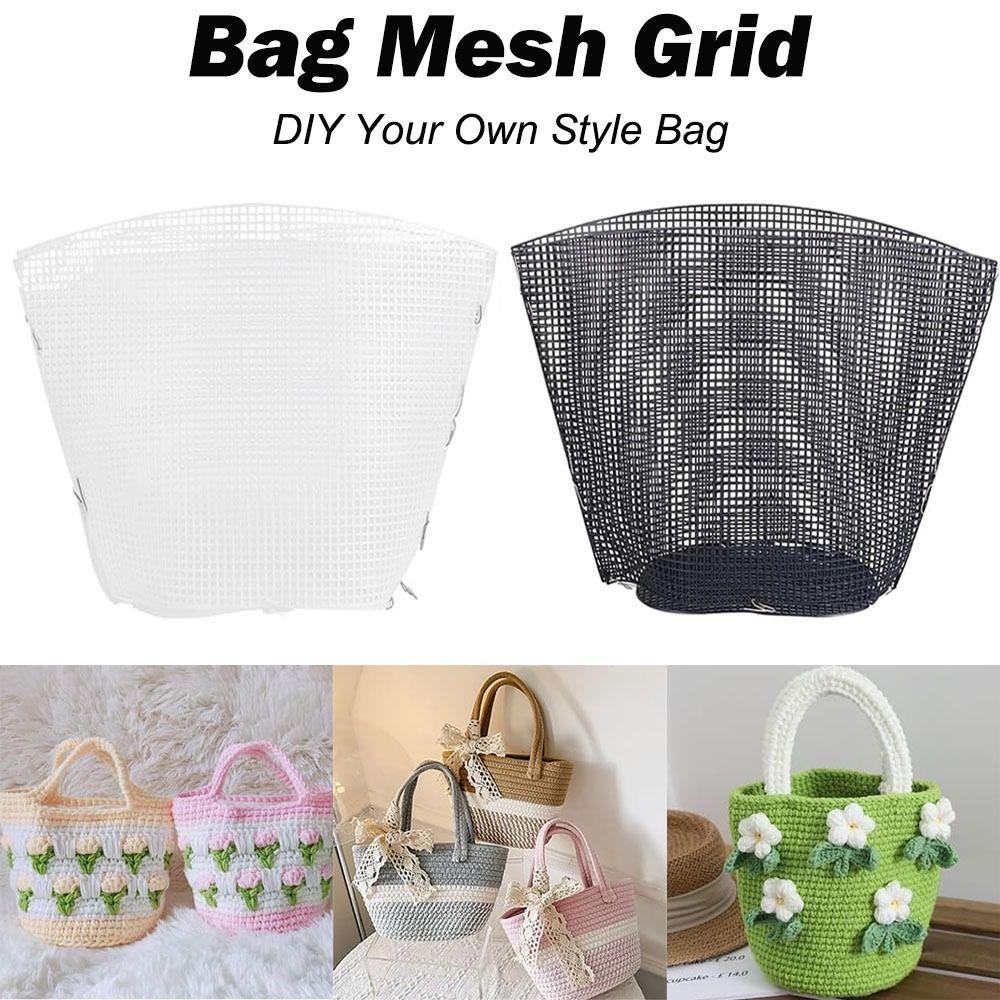1Set Plastic Mesh Canvas Bag Sheets Plastic Net Cover DIY Crafting Handbag Accessories Acrylic Yarn Crafting Knit