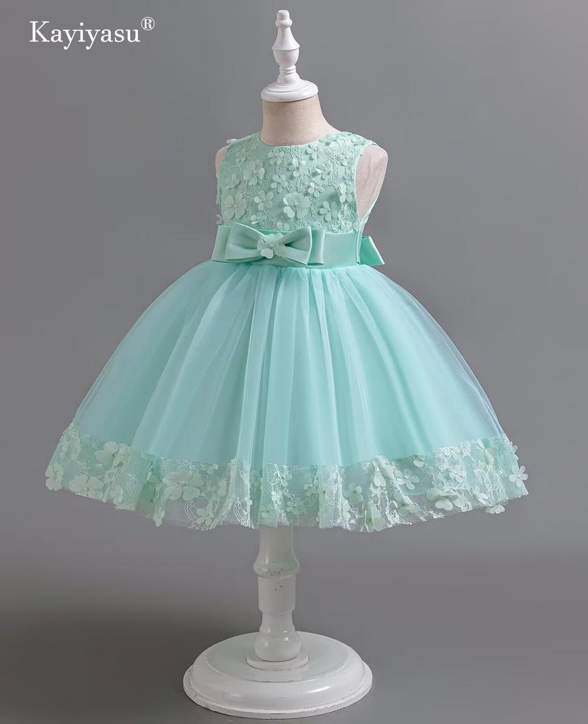 Kayiyasu Formal Floral Cute Perfect for Piano and Sizes Light Children's Dress, Print, Skirt, Shichi-Go-San, Recitals, Concerts, Weddings, 110-160cm