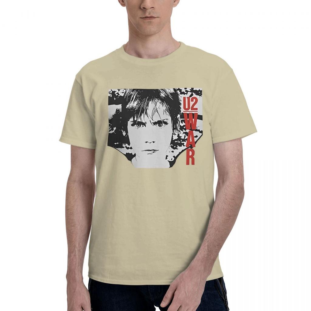 U2 Band War Man Graphic 100 Cotton Casual Breathable Confortable Anime Mens TShirts Men TShirt