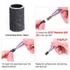 400 Pcs With Shaft Nail Sanding Bands Grinding Sand Pedicure Sanding Bands  Salon Use