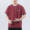 Summer American High-density Knitted Loose Fashion Printed Men's T-shirt Short-sleeved