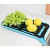 Farigrut Drainage Tray, Draining Mat for Dish Drainers, Kitchen Dish Drainer, Quick-Drying (Blue)