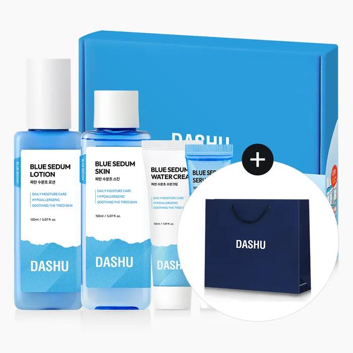 Dashu Boy Blue Moisture Gift Set (Skin/Lotion) (+Moisture Cream 50ml & Serum 20ml & Dashu Shopping Bag)
