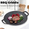 Korean Grill Pan with Nonstick 7-Layer Coating,11.8" /13.38" Aluminum BBQ Griddle for Induction, Gas Stove, Indoor and Outdoor