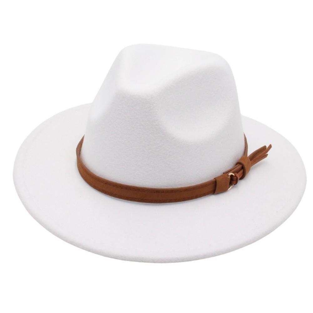 Felt Top Hat Tibetan Style Jazz Fedora Hats New Roll Brim Cowgirl Cap Outdoor Riding