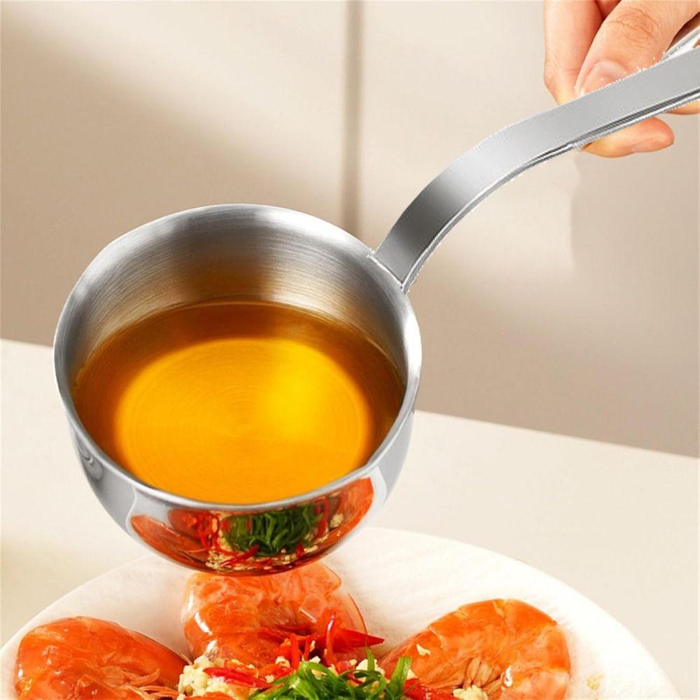 304 Stainless Steel Egg Frying Pan Ergonomic Handle Turkish Coffee Maker  Baking