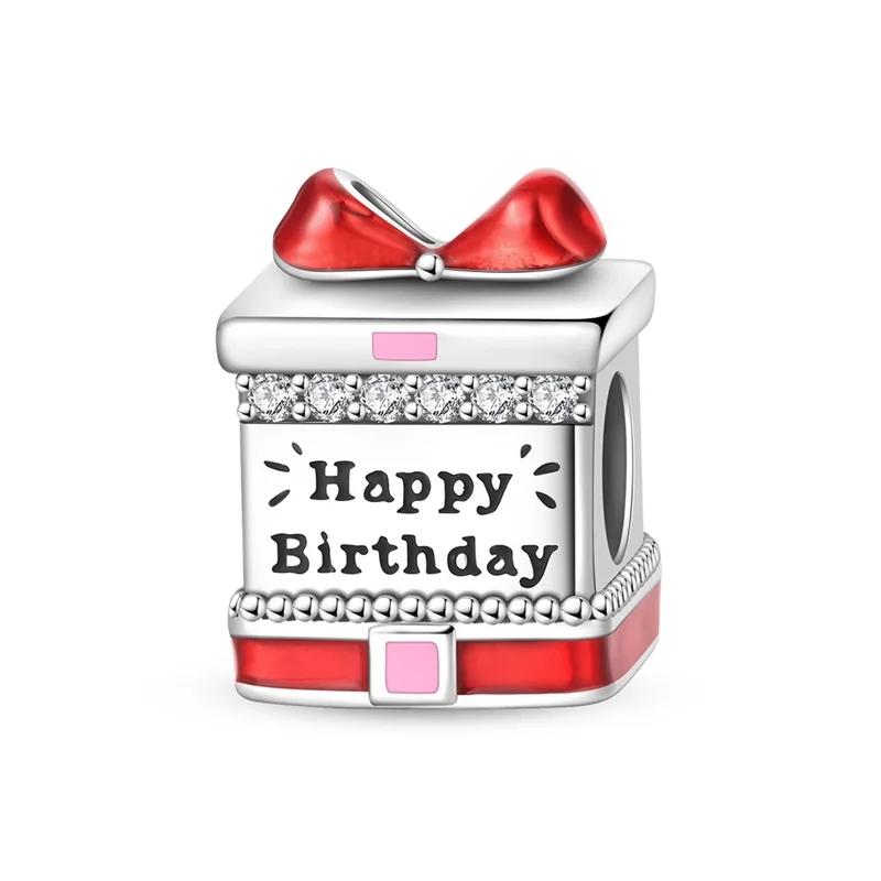 Kupfer Prinzessinnenkrone Anhänger Kuchen Trojanisches Pferd Perle Anhänger Passend für Original Halskette Armband Damen Schmuck Geburtstag DIY Geschenk