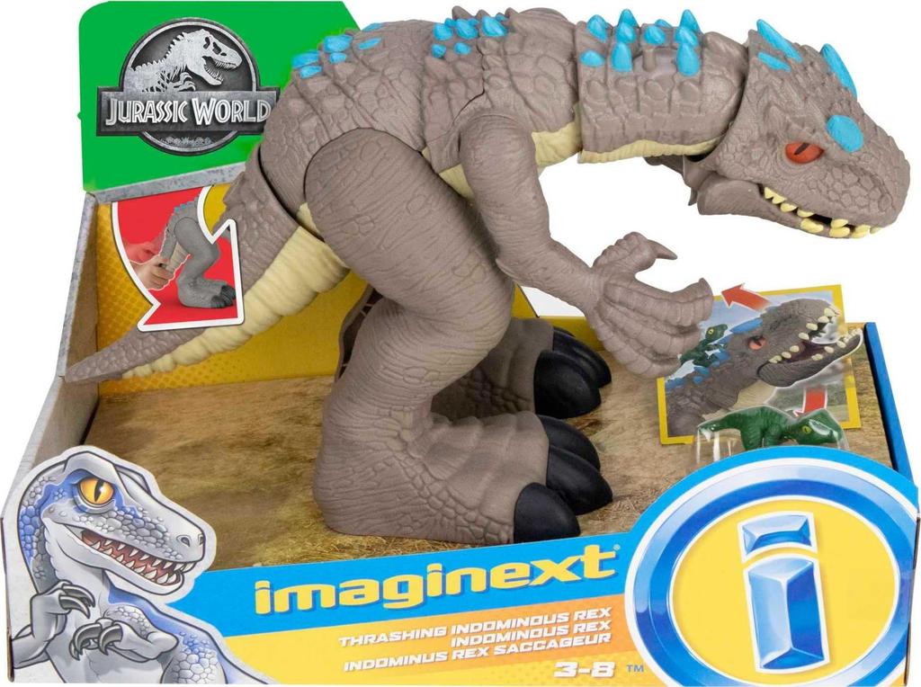 Fisher-Price Imaginext Jurassic World Indominus Rex [35cm groß] GMR16 Grau
