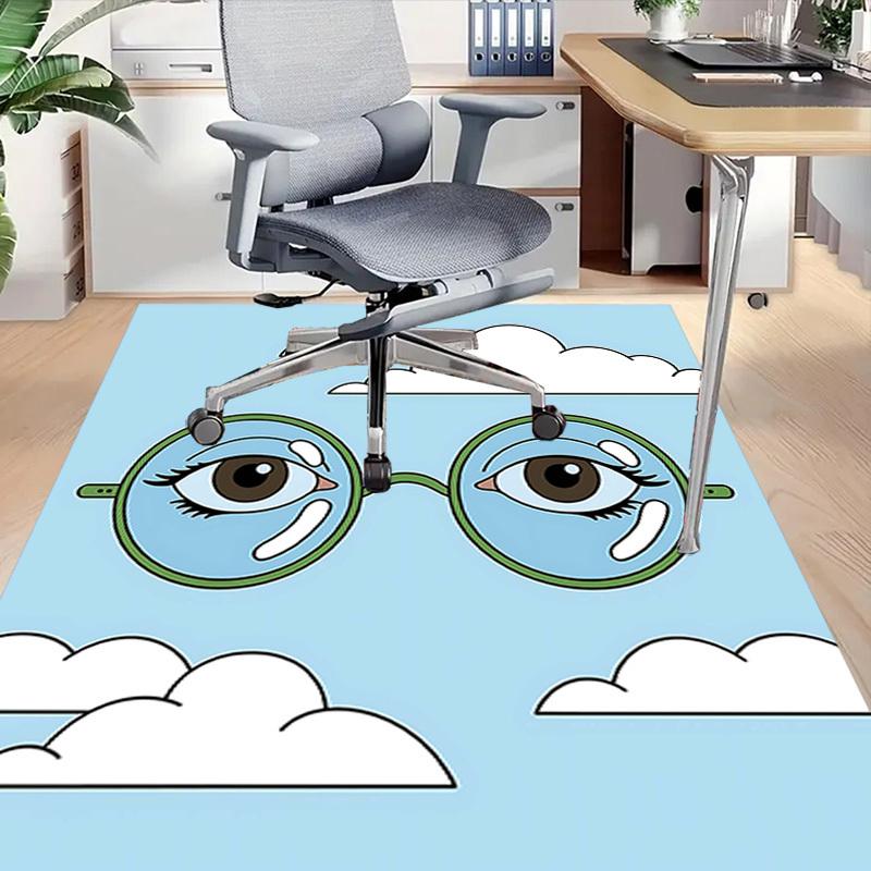 1PC eyes glasses Anti-slip carpet, suitable for Office, bedroomand playrooms. It can also be used as a sofa footrest cover-W49
