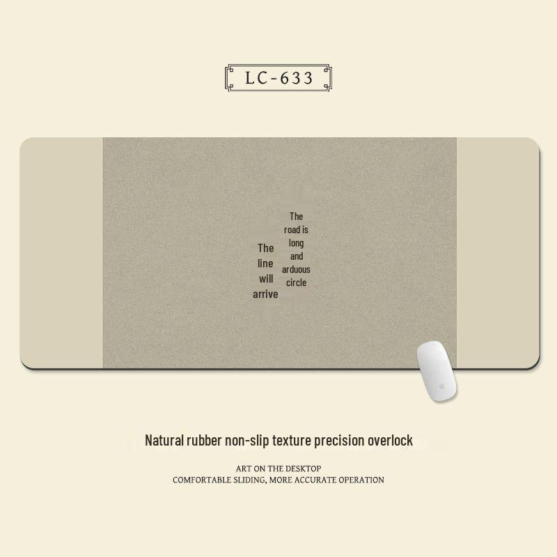 Extra Large Chinese Style Minimalist Mouse Pad with Wrist Rest
