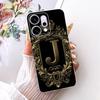 Transparent For Oppo Reno 14Pro CPH2739 PKZ110 Cover For Oppo Reno14 Pro Case Luxury Crown A-Z Letters 2D Flat Pattern