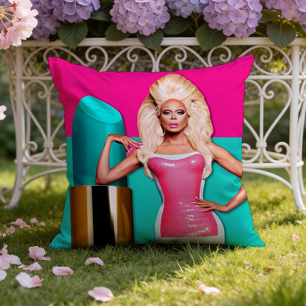 Singer R-RuPaul Cushion Cover Home & Car Dual-Scene Pillow Cover: Reversible for Premium Comfort