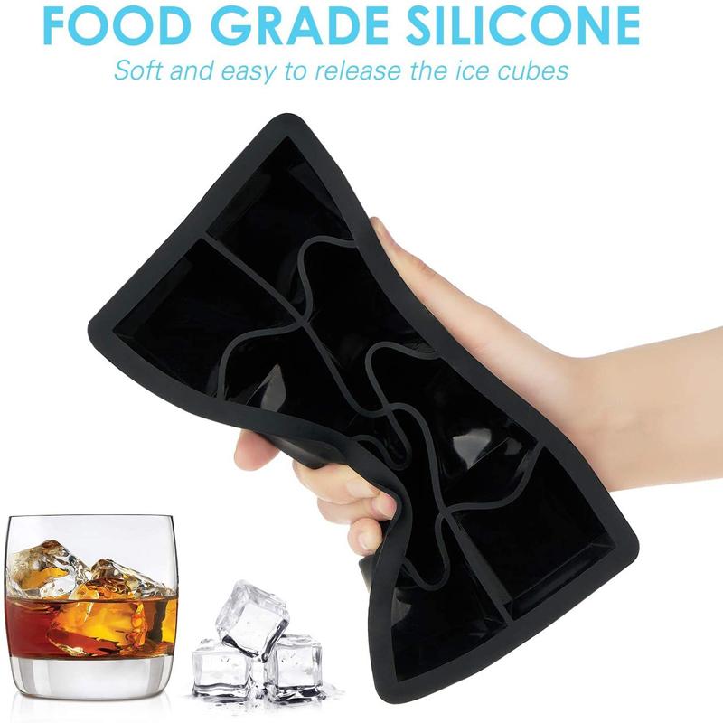 4/6/8/15 Grid Square Ice Cube Molds With Silicone Easy Release For Whiskey Cocktails and Homemade Keep Drinks Chilled Ice Mold