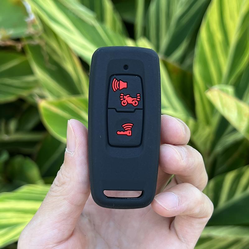 Silicone Motorcycle Key Case Holder Shell Soft Remote Cover Protector for HONDA PCX160 VISION SH350 PCX 160 Keychain Accessories