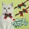Christmas Cat Bell Collar Adjustable Soft Lucky Charm Vibrant Color Cat Party Costume Kitten Collar Pet Accessory