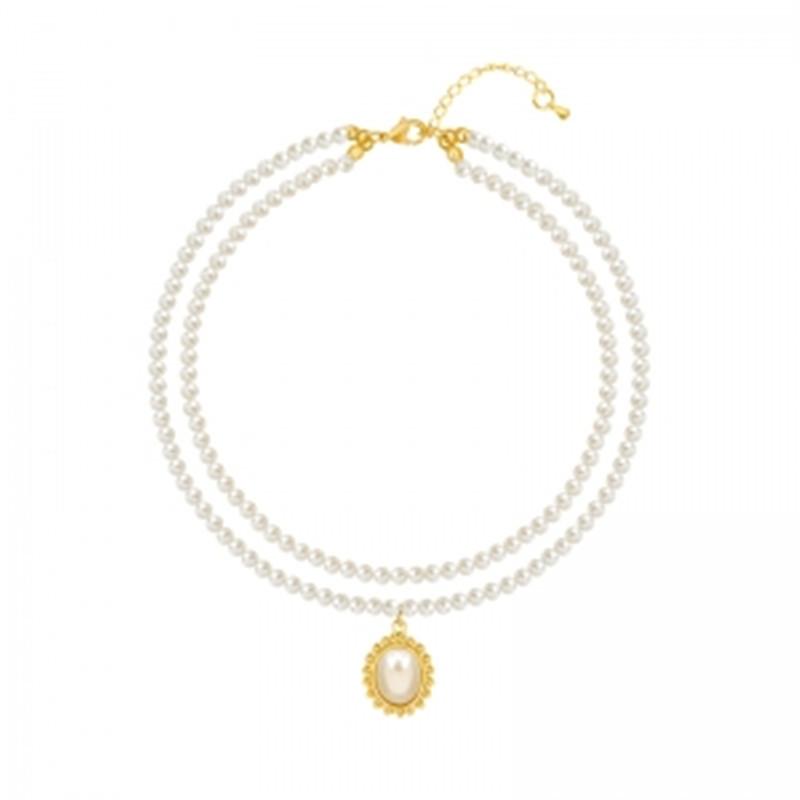 Versatile High-end Sense, Pearl Simple Temperament Necklace Niche Cold Wind Collar Collarbone Chain Female