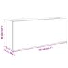 Bathroom Wall Cabinet Grey Sonoma 100 X 25 X 40 Cm Particleboard