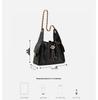 Caviar Hobo Drawstring Bucket Bag: Quilted Chain Shoulder Light Luxury Coco Style Suede