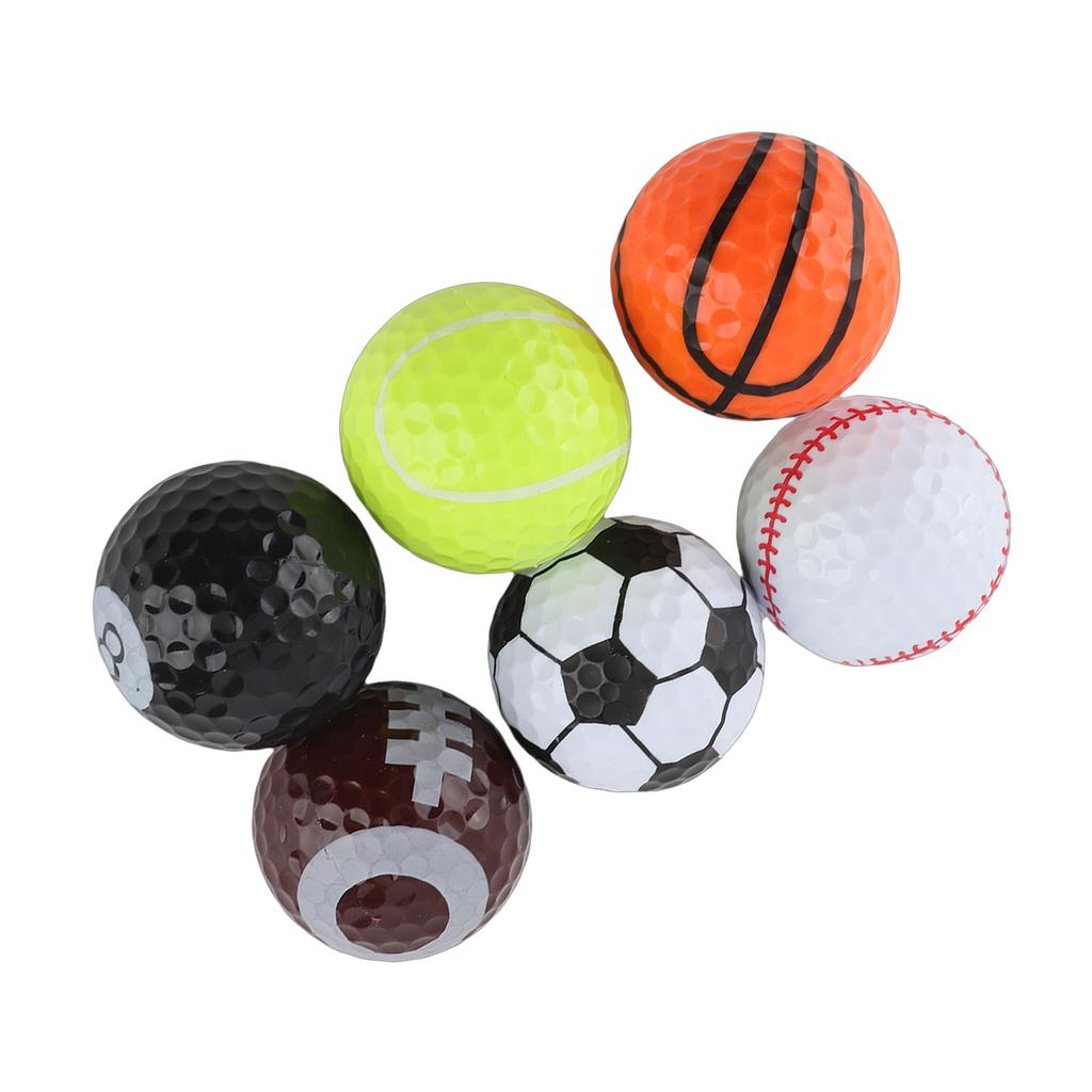 6-Pack Portable Golf Practice Balls Sports Training Bonus Balls Brand-New Golf Balls for Sports & Gifting