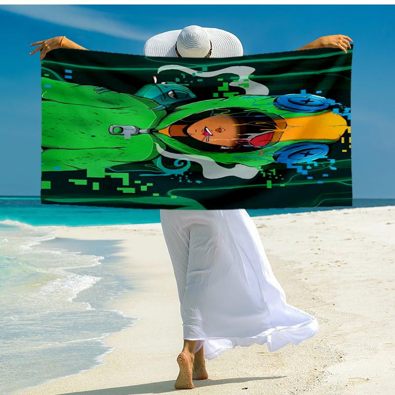 Game Adventure Heroes Beach Towel, Super Soft Microfiber, Gift for Her/Him, Birthday, for Pool, Beach, Travel, Home Decor Fan Gifts