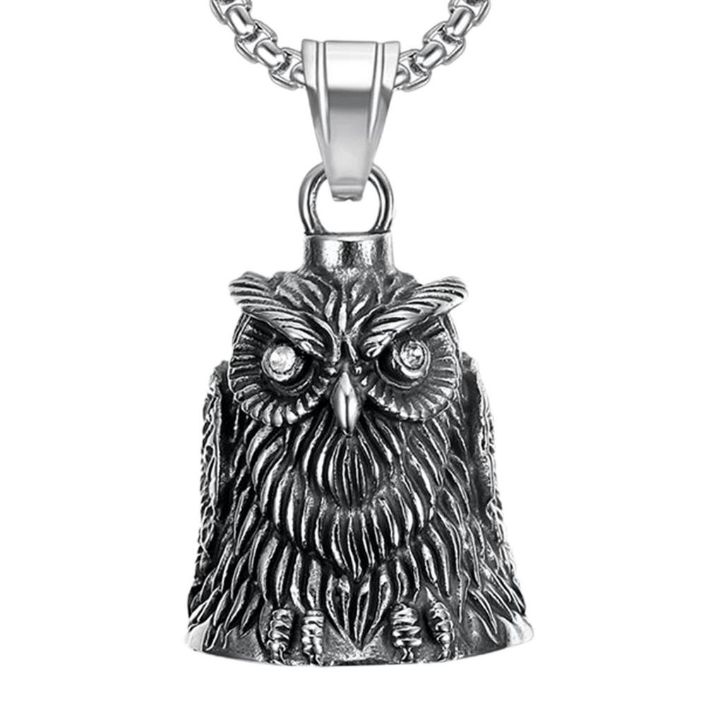Motorcycle Riding Amulet Pendant Punk Style Lucky Angel Wings Guardian Bell Pendant Rock Party Decoration Accessories
