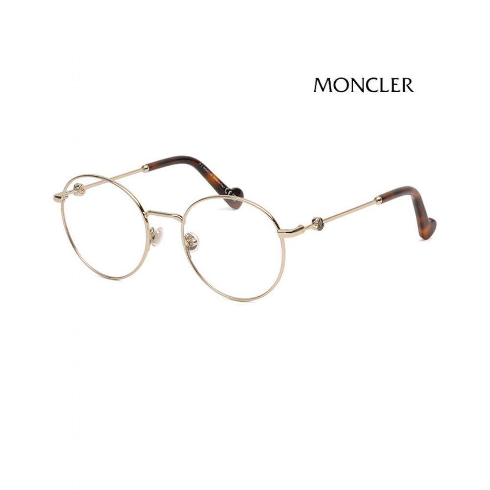 

Moncler Оправа для очков Moncler Ml5107 032 Роскошная легкая круглая оправа из золотистого металла