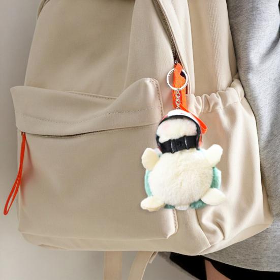 Doll Pendant Keychain Turtle Shape Plush Doll Key Holder Easy to Carry Lightweight Keychain Backpack Accessories