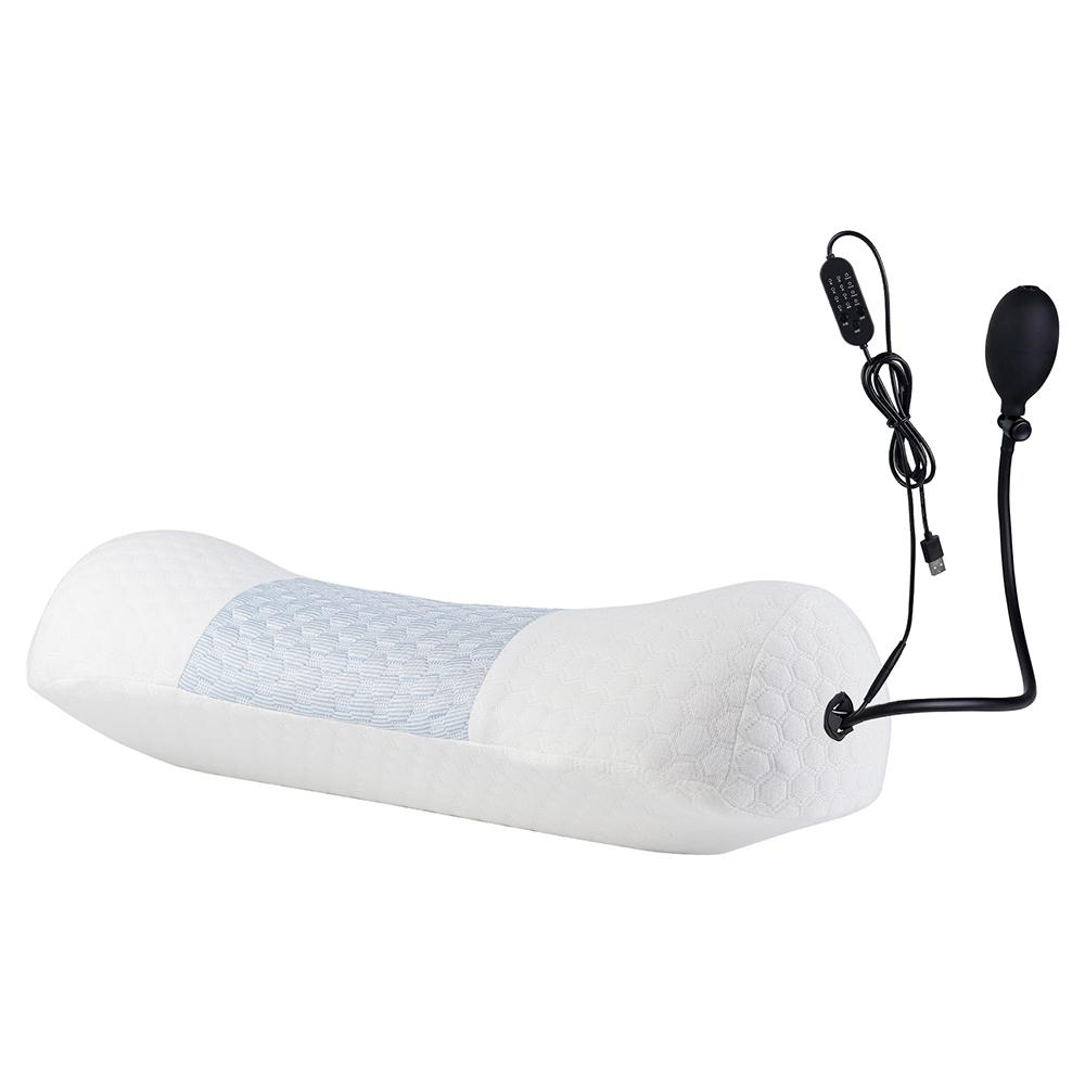 

Подушка для массажа талии с подушкой безопасности, массажер для поддержки поясницы и позвоночника, электрическая подушка для поддержки поясничного отдела, подушка для вибрационного массажа спины синий