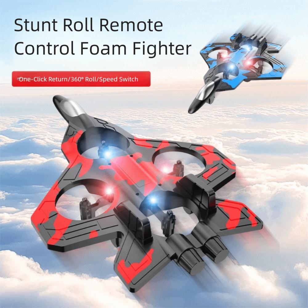 EPP Schaum Fernbedienung Schaumstoff Kampfflugzeug Wiederaufladbarer Schwerkraftsensor Vier-Motor Hubschrauber Spielzeug 2.4G Stunt mit Licht