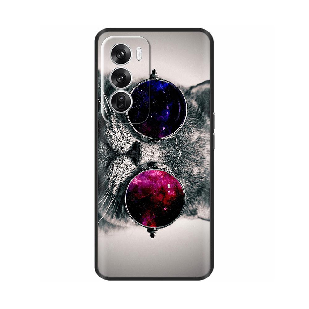 For OPPO Reno 12 5G Case Flower Painted Soft TPU Silicone Case Cover for Oppo Reno12 Pro Protective Shells On Reno 12Pro Capa