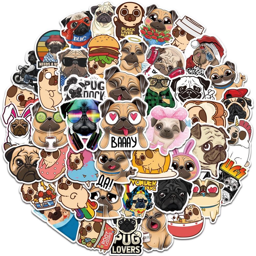 50Pcs Cute Animal Graffiti Stickers Kids Toy Fridge Phone Case Wall Room Cartoon Diy Aesthetic Vinyl Decor Children Girls