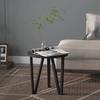 VidaXL Tea Table Black Ø35 Cm MDF 331667