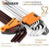 Green Forest Hexagon Wrench Set - Electroplated 6-Angled Extended Hex Keys