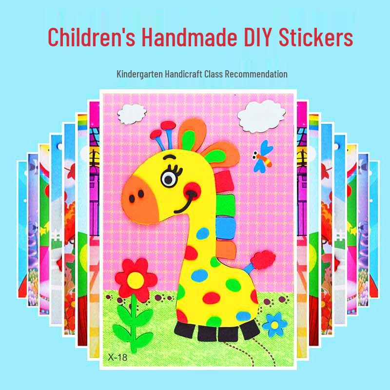 

Набор 3D EVA наклеек для творчества: Развивающая поделка ручной работы для детей детского сада 17x13 cm