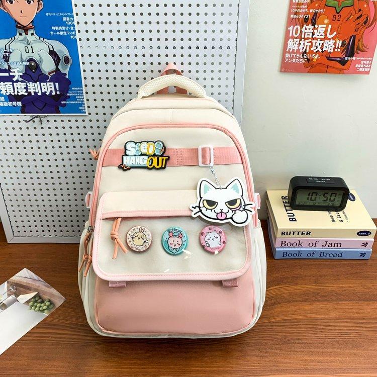 Schoolbag Schoolbag Female Junior High School High School Students Large Capacity Primary and Secondary School Students Fourth