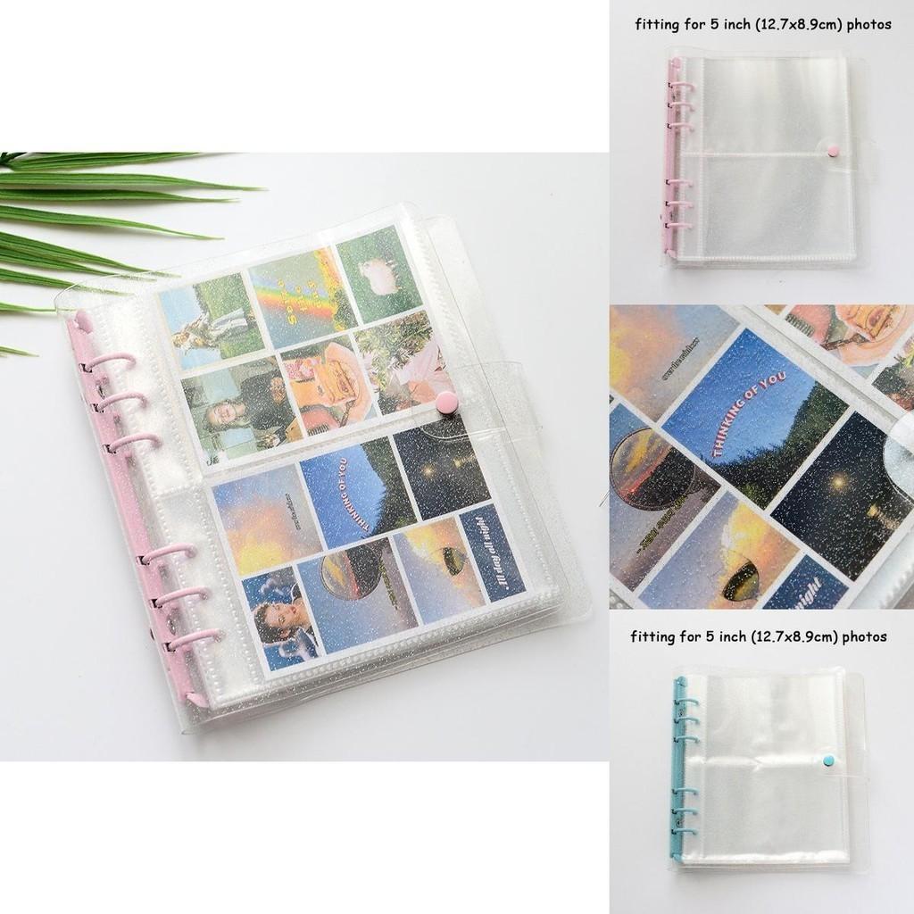Glittery Transparent 200/100 Pockets Photocard Binder Holder For Kpop Albums
